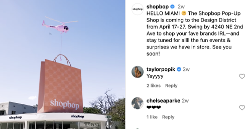 A Shopbop Pop-Up Is Coming to Miami With Freebies. Here Are the Details.
