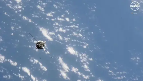 La primera «cosmonauta» bielorrusa llega a la Estación Espacial Internacional a bordo de la cápsula tripulada Soyuz MS-25