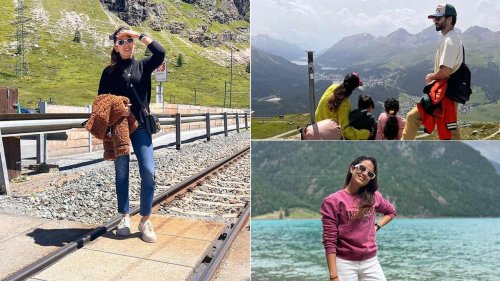 Shahid Kapoor and Mira Kapoor share pretty pictures from their family vacation in Switzerland