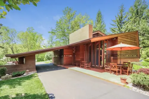 A Rustic Frank Lloyd Wright Fits Like A Glove In Its Landscape