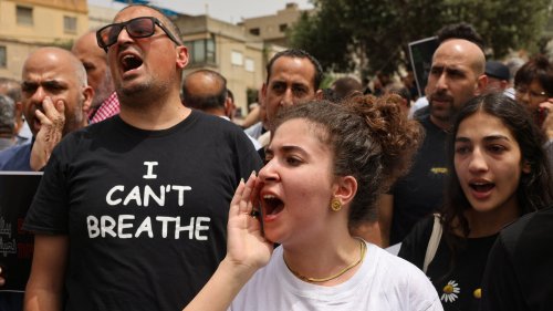 Palestinians protest Israeli police 'inaction' after mass shooting kills five