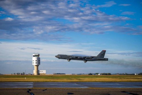 Air Force Investigating Damaged B-52 Bomber After Midair Bird Strike ...