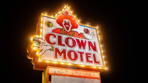 Would you stay at this haunted clown motel next to a cemetery?