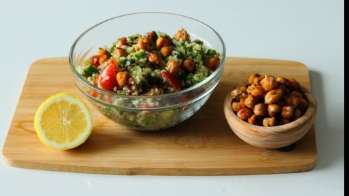 Katie Lee’s Crispy Chickpea and Quinoa Tabbouleh Salad, the most versatile salad recipe