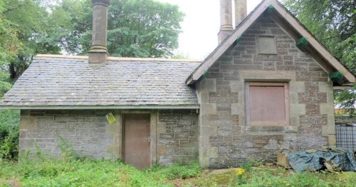 Derelict cottage with mysterious 'danger' sign on outside on sale for eye-watering sum