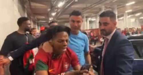 Cristiano Ronaldo reduces YouTuber IShowSpeed to tears as he finally ...