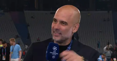 Pep Guardiola delivers emotional X-rated interview after winning the treble