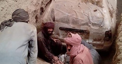Taliban dig up Toyota Corolla used by founder to escape US forces after 9/11