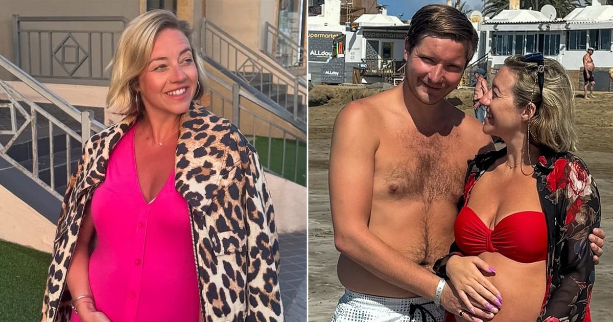 Pregnant Kelsey Parker proudly cradles baby bump in stunning snap with boyfriend