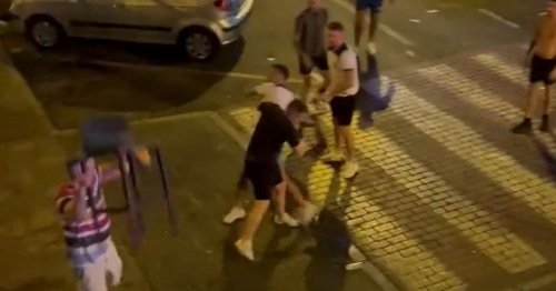 England and Wales fans clash in violent Tenerife brawl ahead of World Cup game
