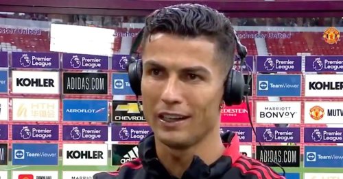 Ronaldo sends message to teammates after showing frustrations in Man Utd win