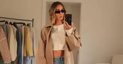 The 'instantly cool' H&M trench coat Frankie Bridge adores that's cheaper Marks and Spencer