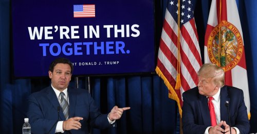 Donald Trump accuses rival DeSantis of trying to 'rewrite history' over Covid response