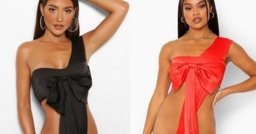 Boohoo selling racy satin body bow to spice things up this Valentine's Day