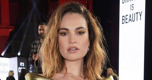 Lily James is completely unrecognisable in new Versace campaign after