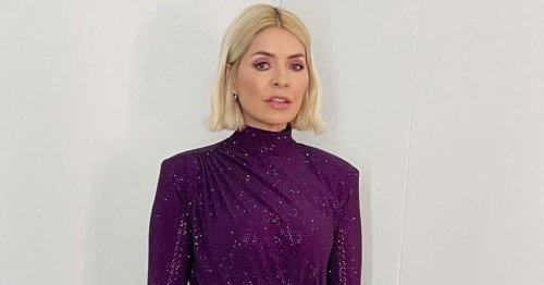 Holly Willoughby stuns in glitzy purple gown for Dancing on Ice’s second week