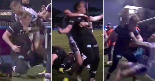 Sale winger suspended until 2022 after 'judo throw' red card in Saracens defeat