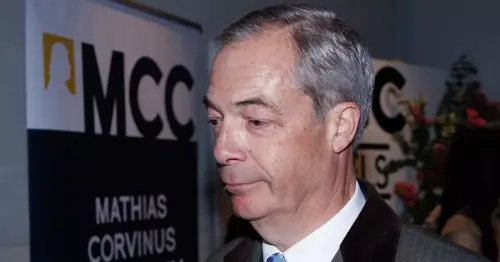 Police order shut down of right-wing NatCon conference - during Nigel Farage's speech