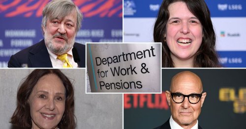 Stephen Fry, Stanley Tucci and Arlene Phillips among stars demanding benefit cuts U-turn