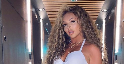 Jesy Nelson turns heads as she steps out in risqué bra for 30th birthday