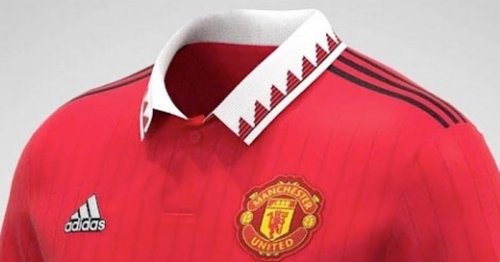 Man Utd 2022/23 home kit 'leaked' online and features retro collar design