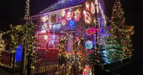 Christmas-mad man reveals how he covers his home in 10,000 lights for just £4.50