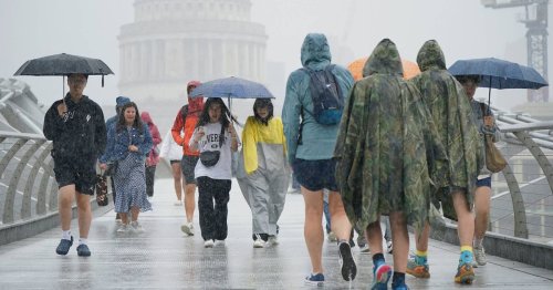 UK weather warning as horror maps show 'rain bomb' to soak major cities