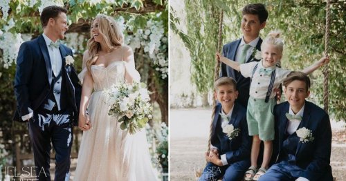 Stacey Solomon and Joe Swash reveal their sons were best men at wedding with sweet snap