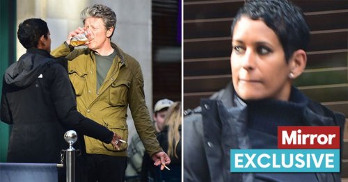 BBC's Naga Munchetty and Charlie Stayt let their hair down after work with a cheeky pint