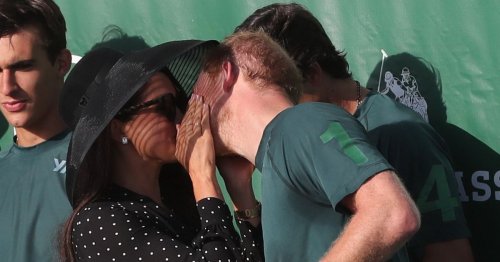 Meghan Markle congratulates Harry with kiss on the lips after Prince's latest polo win