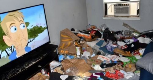 Inside disgusting flat where four children lived among 'rubbish piles and rats'