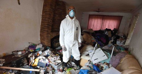 Inside the homes of hoarders - from bottles of urine to mountains of waste