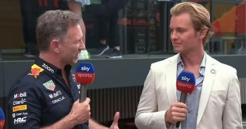 Christian Horner snaps at Nico Rosberg for Sky F1 pundit's Sergio Perez comments
