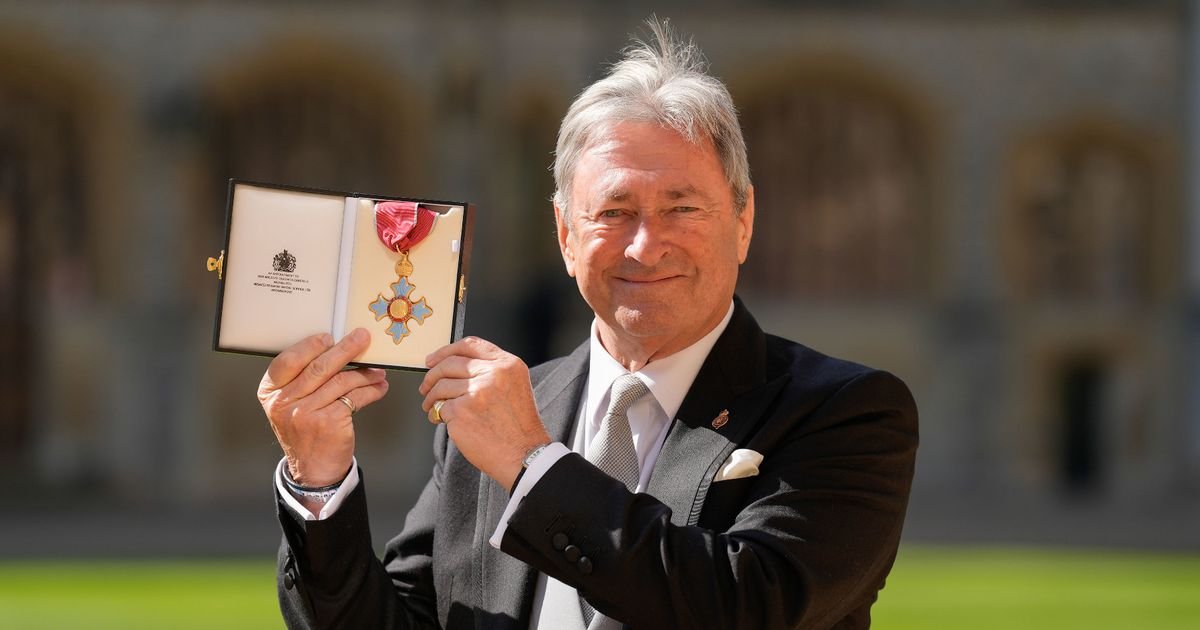 Alan Titchmarsh recieves Commander of the Order of the British Empire award