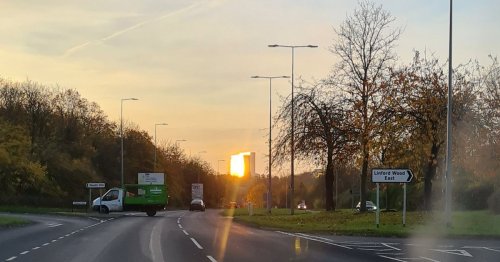 Drivers 'blinded' by £35million 'giant mirror' as winter sun reflects off hotel