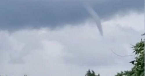 Incredible rare 'tornado-like funnel cloud' filming forming over UK skies