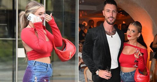 Love Island's Liberty arrives at hotel in same clothes she partied in during cosy night with co-star
