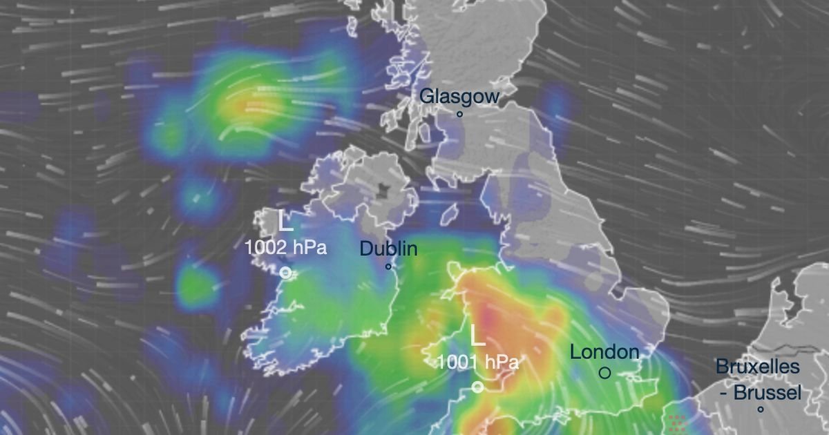 UK weather: Britain forecast horror mega storm with 9 days worth of rain in just three HOURS