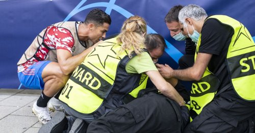Steward feared for her life after Ronaldo knocked her down with wayward shot