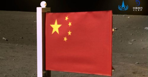 Chinese flag planted on Moon 51 years after the US as probe takes rock samples