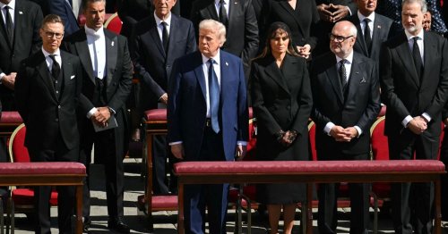 Donald Trump slammed for 'disrespectful' act at Pope's funeral next to Melania