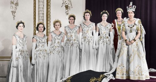 Queen's maid of honour who carried coronation train died night before monarch's funeral
