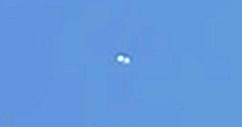 Man films mysterious UFOs flying over park – leaving locals ‘baffled’ by footage