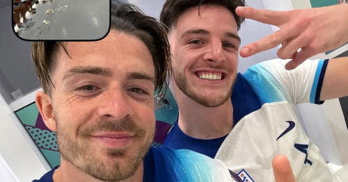 Jack Grealish posts picture from inside England's dressing room after win over Wales