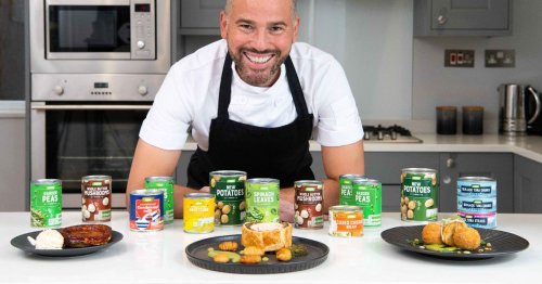 Chef shows how to make incredible three-course meal on a budget using tinned food