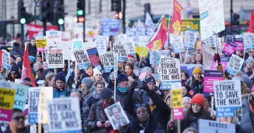 NHS strikes: Nurses and ambulance workers walk out together in biggest day of action yet