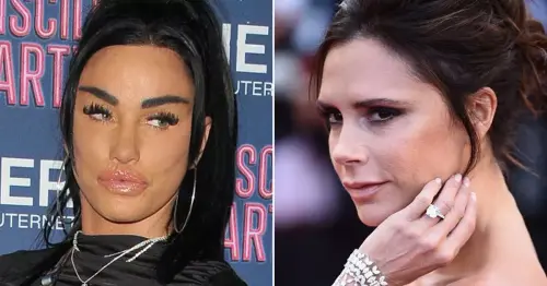 Katie Price reignites 25-year feud with Victoria Beckham and reveals what led to bitter fall out