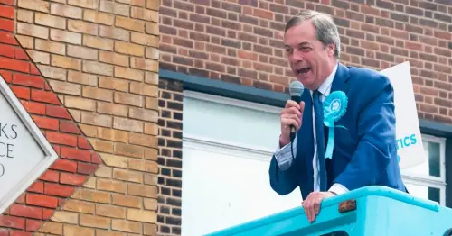 Nigel Farage 'stuck on Brexit bus due to people armed with milkshakes'