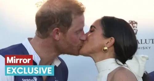 Harry and Meghan 'more alike than ever' as they mirror each other in passionate public kiss