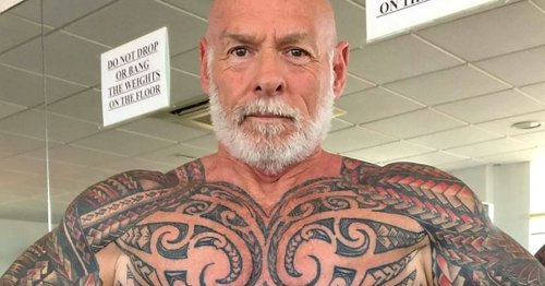 Ink-obsessive, 65, spends £7,500 covering his body in tattoos - including intimate area